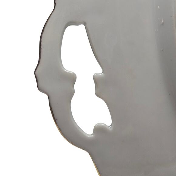 Antique AK/CD LIMOGES French Hand Painted Poppy Gold Trim Handled Cake Plate 10" - Picture 6 of 8